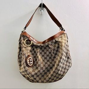 Gucci Canvas Sukey Hobo